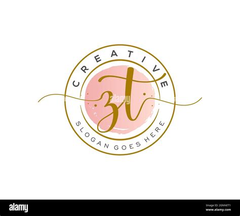 Zt Feminine Logo Sch Nheit Monogramm Und Elegantes Logo Design