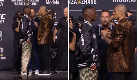 Israel Adesanya i Alex Pereira twarzą w twarz przed UFC 281 WIDEO