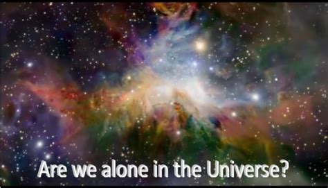 Are We Alone In The Universe Some Inspiration