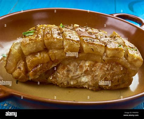 Schweinebraten German Pork Roast Stock Photo Alamy