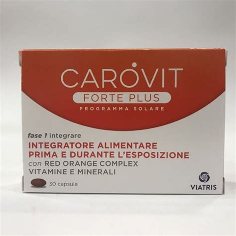 Carovit Forte Plus Programma Solare 30 Capsule Farmacia Di Fiducia