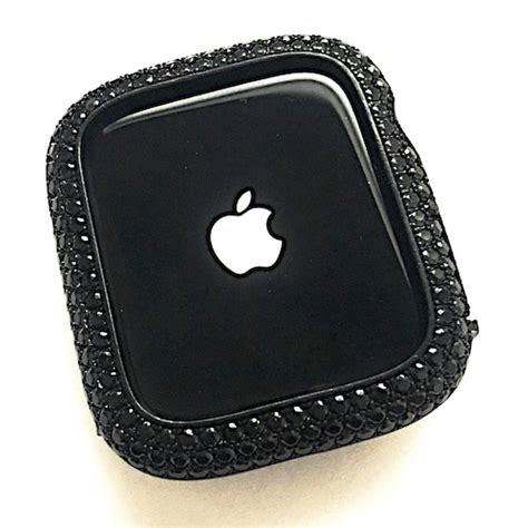 Black Bezel Only Lab Diamond Apple Watch Bezel Case Series Etsy