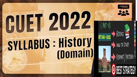 Cuet History Syllabus And Strategy Cuet Domain Syllabus