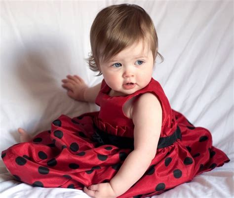 Girl Baby In Red Dress - DesiComments.com