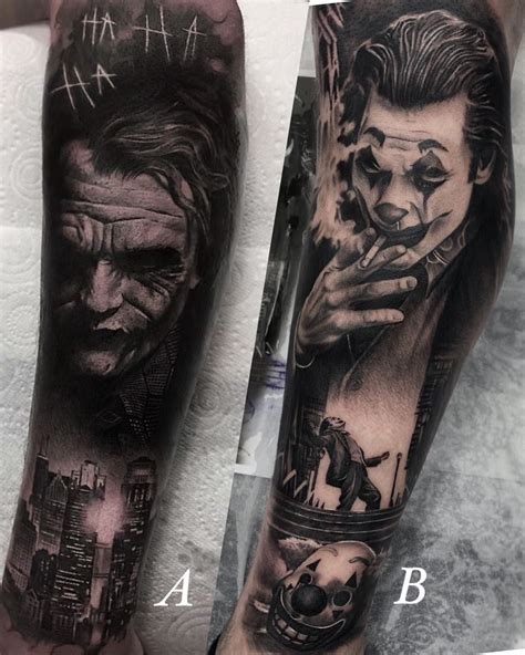 Tattoo Joker Tattoo Joker Tattoo Design Half Sleeve Tattoos For Guys