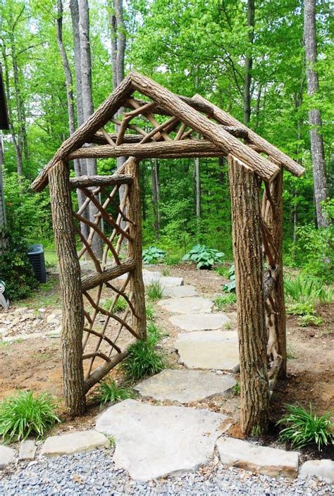 Custom Locust Arbor Garden Entryway Garden Arbor Rustic Arbor