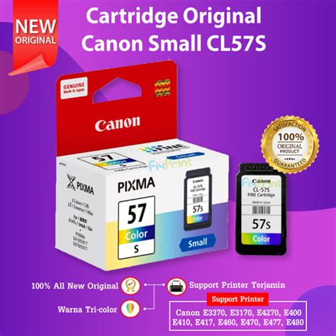 Jual Cartridge Tinta Canon Cl57s Cl 57s 57 Small Color E400 E410 E460 E470 Jakarta Pusat