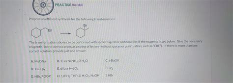 Solved O Practice The Skill Propose An Efficient Synthesis Chegg