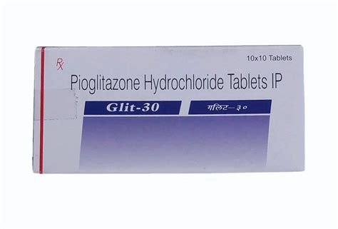 Pioglitazone Hydrochloride Tablet 30 Mg At Rs 42 90 Stripe In