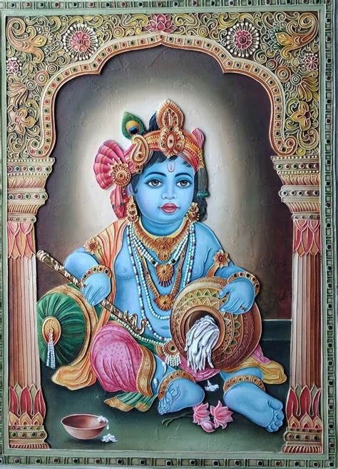 Pin By Pushpa Jena On Krishna Art D Relief Art Indian Traditional