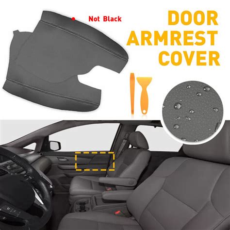 2pcs Door Armrest Replacement Cover Leather For Honda Odyssey 2011 17