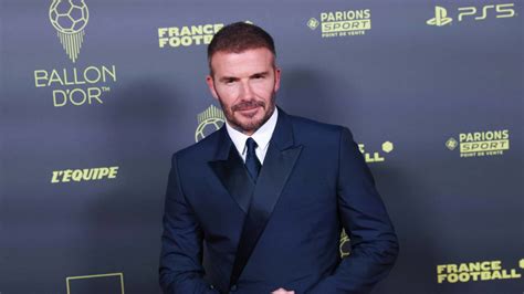 David Beckham Blue Suit