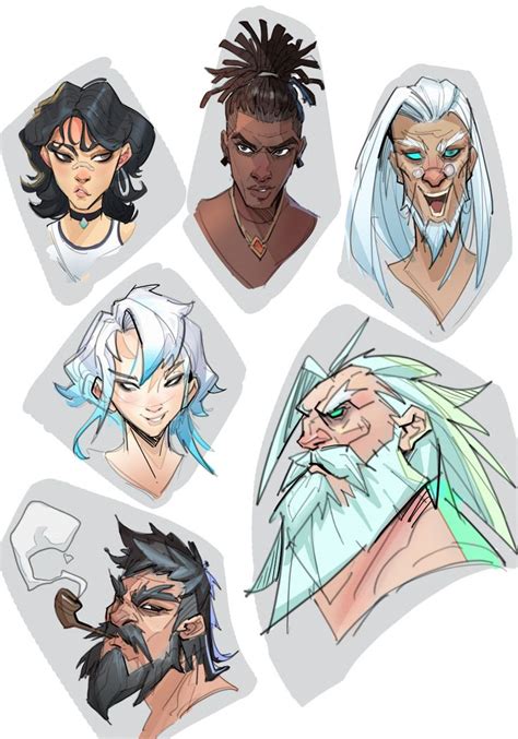 ArtStation Head Exercises Siying Zhao Comic Book Art Style