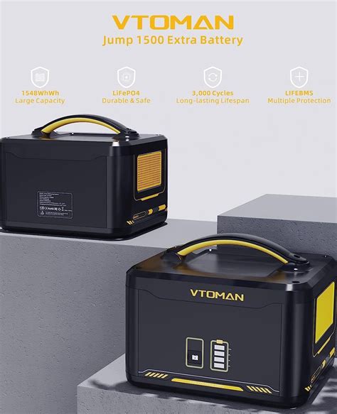 New Vtoman Jump Portable Power Station Extra Battery W Wh