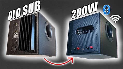 DIY 200W Active Subwoofer From Old Logitech Subwoofer YouTube