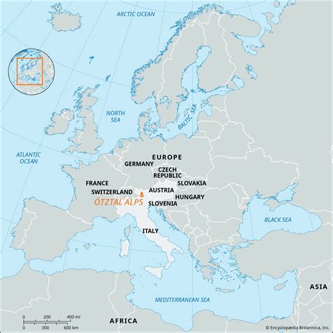 Otztal Alps | Map, Glaciers, & Frozen Man | Britannica