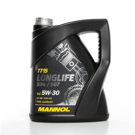 MANNOL 5W-30 C3 (7715) **VW504/VW507** LONGLIFE 3 ** 5L FULLY SYNTHETIC ...