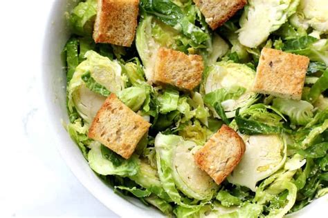 Brussels Sprout Caesar Salad I Heart Vegetables