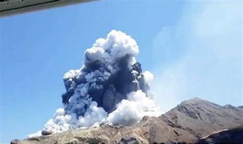 New Zealand Volcano Video Horrific Footage Shows Moment Of Eruption On