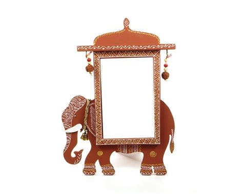 Elephant Photo Frame Indian Handmade Picture Frame Etsy