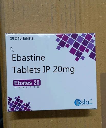 20mg Ebastine Tablets IP at ₹ 132/box | Ebastine Tablet in Pune | ID ...