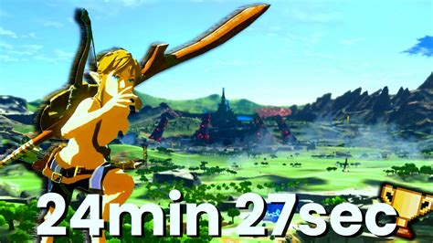 Speedrun Zelda BOTW En 24 27 World Record Any YouTube