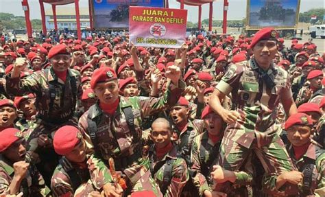 Kopassus Juara Pertama Parade Dan Defile Peringatan Hut Tni Ke 74