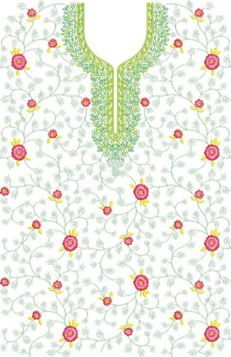 Panel Single Head Top Duppata Embroidery Design In Ribbon