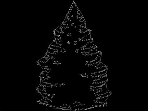 Coniferous Tree Elevation In Autocad Cad 2336 Kb Bibliocad