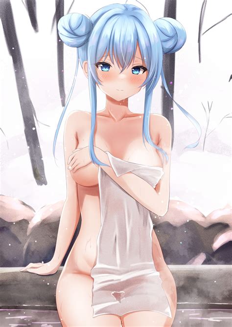 Miyakoshin Breast Hold Naked Onsen Towel Wet Yande Re