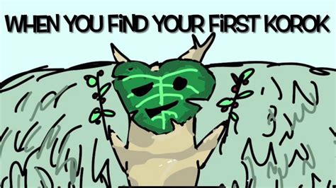 When You Find Your First Korok Comic Dub A Totk Animation Youtube