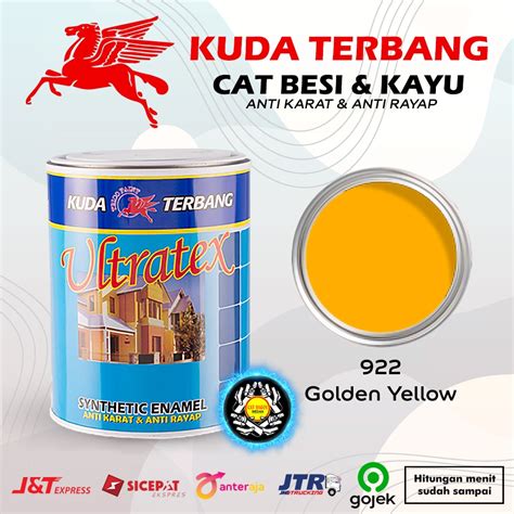 Jual CAT MINYAK CAT KAYU DAN BESI KUDA TERBANG ULTRATEX 1 KG WARNA 922