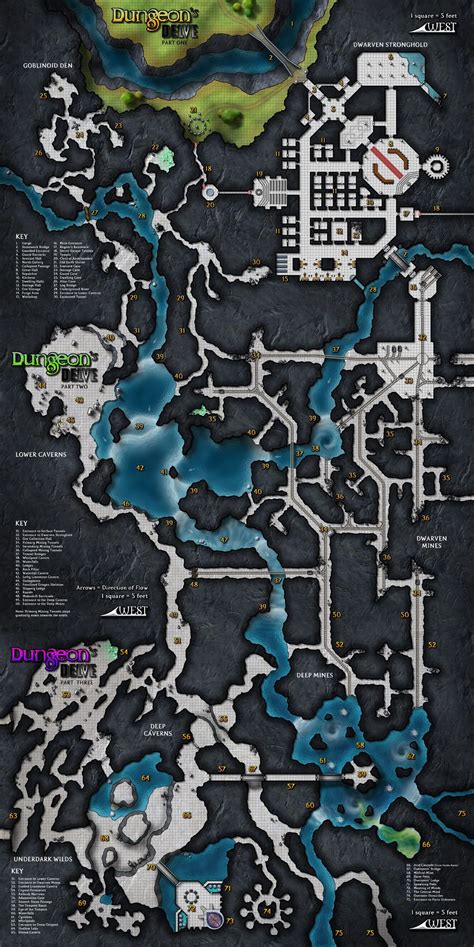 Dungeon S Delve Was A Three Part Series Of Maps Of Mystery Two Page Spreads That Fit Together