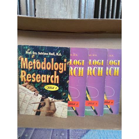 Jual Buku Metodologi Research Jilid 1 2 3 4 4buku Shopee Indonesia