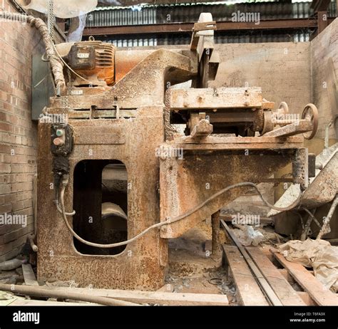 Old Abandoned Rusty Machine Tool Stock Photo Alamy