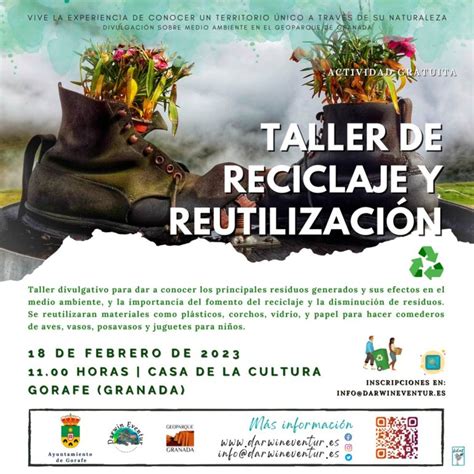 Talleres de reciclaje y reutilización Turismo y Patrimonio Geoparque