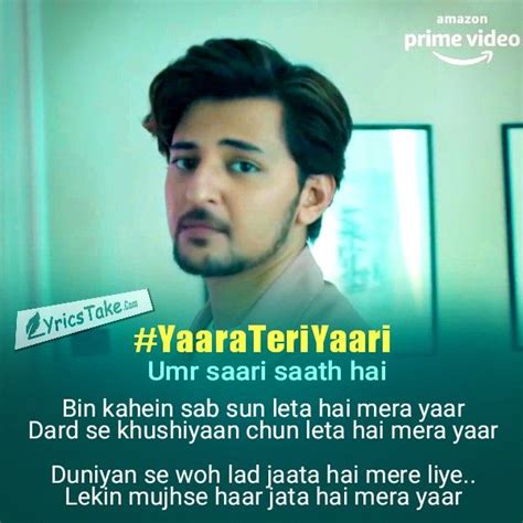 Yaara Teri Yaari Song Lyrics Darshan Raval Four More Shots Please