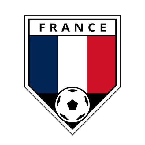 Premium Vector | France angled team badge for football tournament