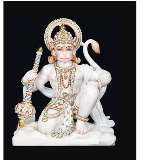 Pashan Kala White Das Hanuman Ji Statue For Worship At Rs In Agra