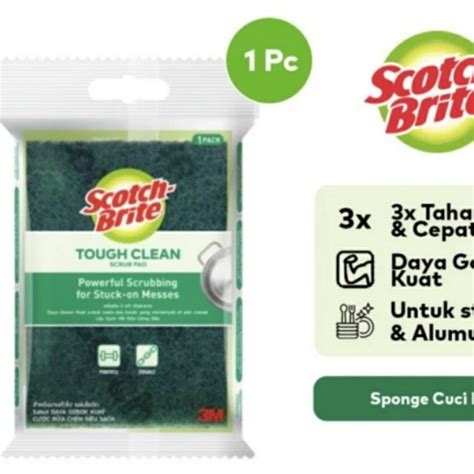 Jual M Scotch Brite Sabut Cuci Piring Sabut Hijau Cm X Cm Kab