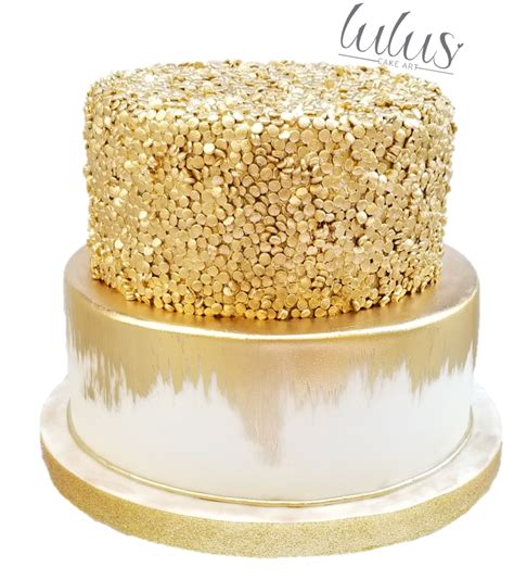 Elegant Gold Birthday Cake Black And Gold Birthday Cake, Golden ...