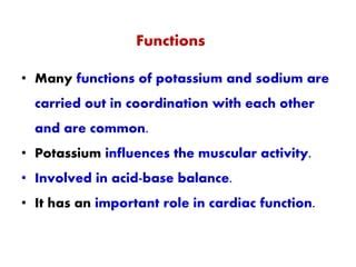 POTASSIUM METABOLISM | PPT