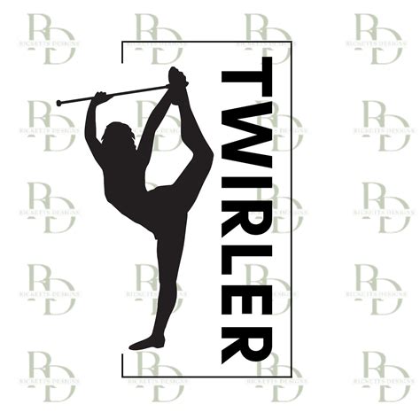 Twirler Design SVG Baton Twirling Shirt Baton Twirling Cut File Etsy