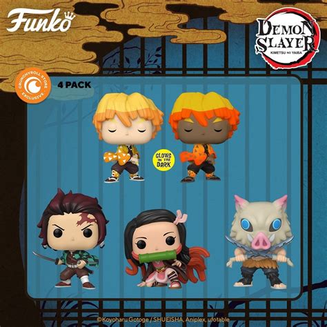 Funko Pop Demon Slayer Set Of Tanjiro Kamado Inosuke Hashibira