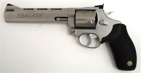 Taurus 455 Tracker 45 Acp Caliber Revolver 6 12” Stainless Steel