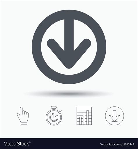 Download Icon Load Internet Data Sign Royalty Free Vector