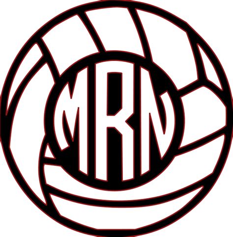 Monogram Volleyball Svg File 765 Crafter Files Free Svg Assets