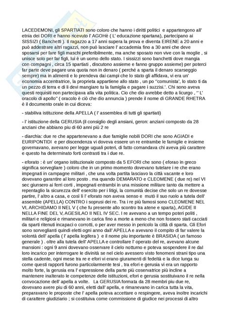 Appunti Di Storia Antica Greca E Romana Presi Durante Le Lezioni Del