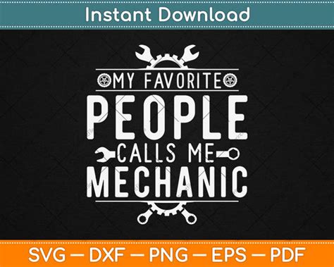 Mechanic Svg Artprintfile