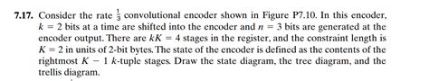 Solved Consider The Rate Convolutional Encoder Shown Chegg